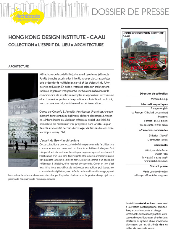 Archibooks - Hong Kong Design Institute - CAAU